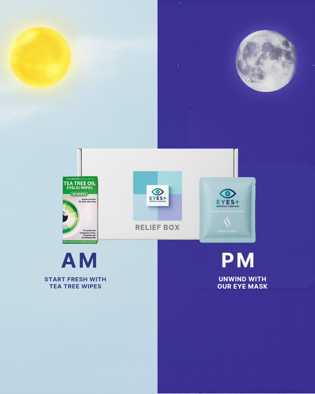 Relief Box - Soothe irritated lids without using drops.
